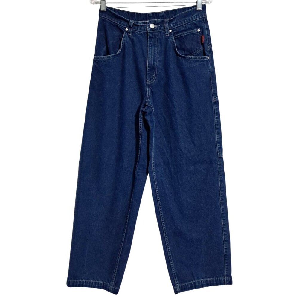 Levis L2 Jeans Mens W 28 Dark Wash Blue Denim Baggy Relaxed Fit - Picture 2 of 14